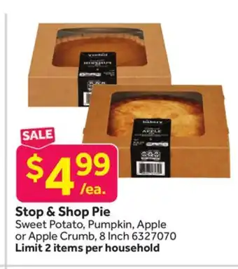 Stop&Shop Stop & shop pie offer