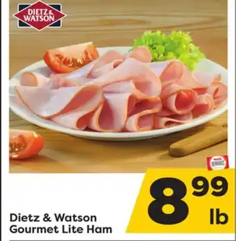 Weis Markets Dietz & watson gourmet lite ham offer