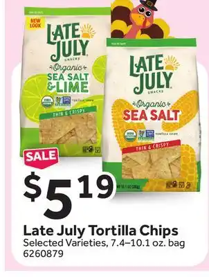Stop&Shop Late july tortilla chips offer