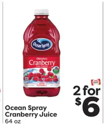 Weis Markets Ocean spray cranberry juice offer