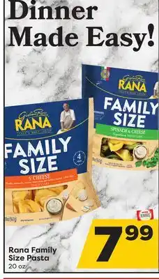 Weis Markets Rana family size pasta offer