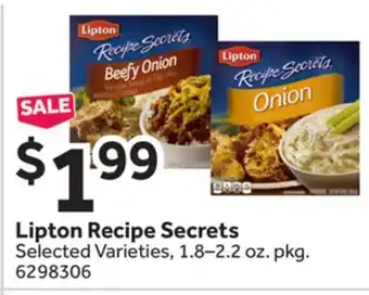 Stop&Shop Lipton recipe secrets offer