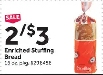 Stop&Shop Enriched stuffing bread offer
