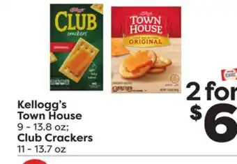 Weis Markets Kellogg's town house 9-13.8 oz club crackers 11-13.7 oz offer