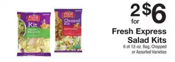 The Fresh Grocer Salad kits offer