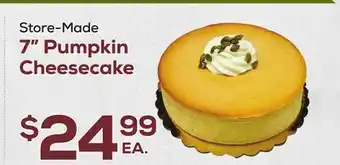 DeCicco & Sons 7 pumpkin cheesecake offer