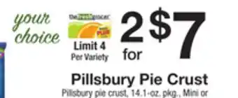 The Fresh Grocer Pie crust offer