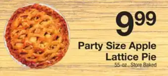 The Fresh Grocer Party size apple lattice pie offer