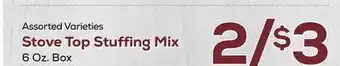 DeCicco & Sons Stove top stuffing mix offer