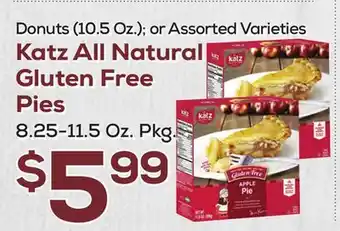 DeCicco & Sons Katz all natural gluten free pies offer