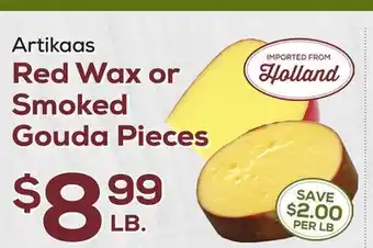 DeCicco & Sons Artikaas red wax or smoked gouda pieces offer