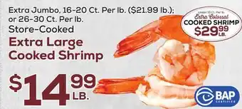 DeCicco & Sons Extra large cooked shrimp offer