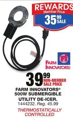 Blain's Farm & Fleet Farm innovators 500w submergible utility de-icer offer