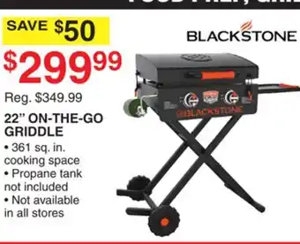 Dunham's Sports Blackstone 22 on-the-go griddle offer