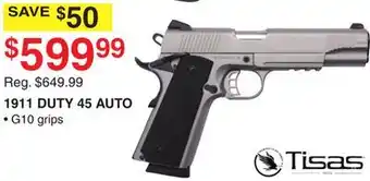 Dunham's Sports Tisas 1911 duty 45 auto offer