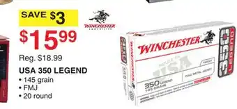 Dunham's Sports Winchester usa 350 legend offer