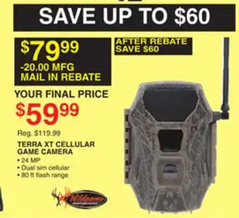Dunham's Sports Wildgame terra xt cellular game camera offer