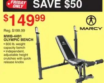 Dunham's Sports Marcy mwb-4491 olympic bench offer