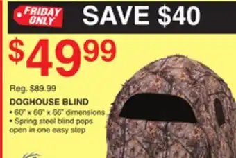 Dunham's Sports Ameristep doghouse blind offer