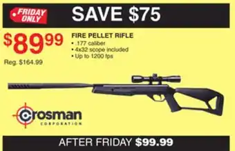Dunham's Sports Crosman fire pellet rifle offer