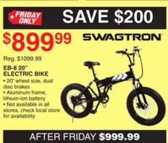Dunham's Sports Swagtron eb-8 20 electric bike offer
