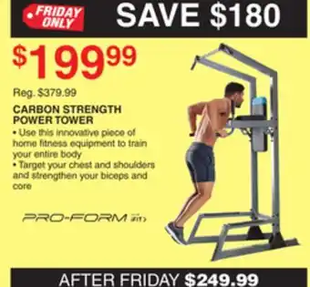 Dunham's Sports Pro-form carbon strength power tower offer