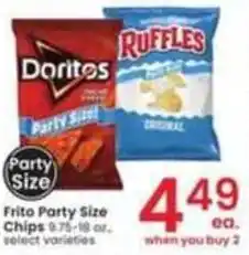 Albertsons Frito Party Size Chips offer
