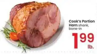 Albertsons Cook's Portion Ham shank, bone-in offer