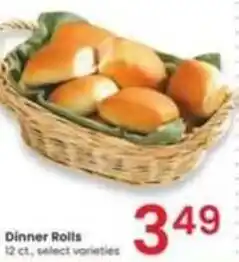 Albertsons Dinner Rolls 12 ct, select varieties offer