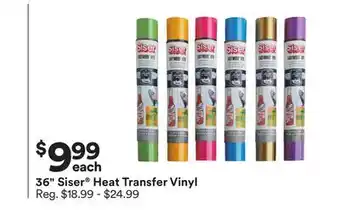 Michaels 36 siser heat transfer vinyl offer