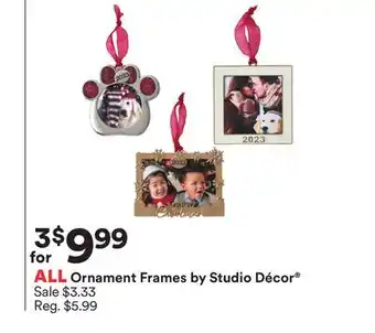 Michaels All ornament frames by studio décor offer