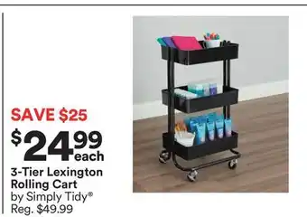 Michaels 3-tier lexington rolling cart by simply tidy offer
