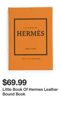TJ Maxx Little book of hermes leather bound book offer