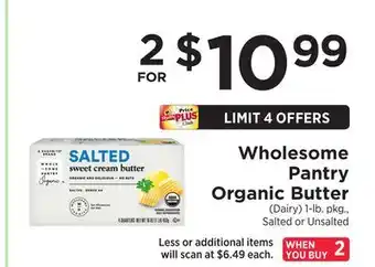 ShopRite Organic butter offer