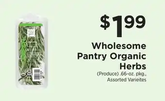 ShopRite Organic herbs offer