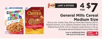 ShopRite Cereal medium size offer