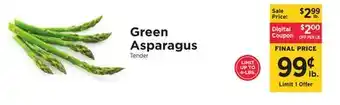 ShopRite Green asparagus offer