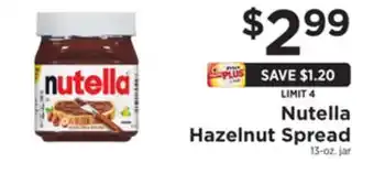 ShopRite Hazelnut spread offer
