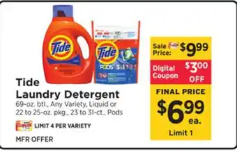 ShopRite Laundry detergent offer