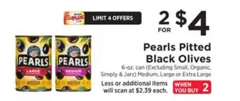 ShopRite Pitted black olives offer