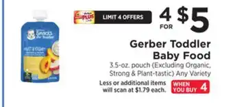 ShopRite Toddler baby food offer