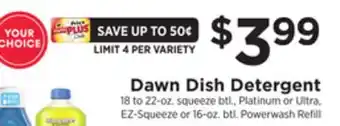 ShopRite Dish detergent offer