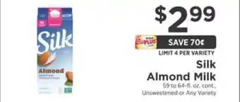 ShopRite Almond milk offer