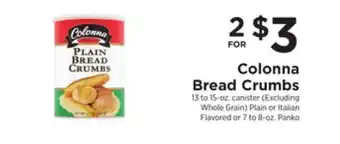 ShopRite Bread crumbs offer