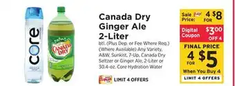 ShopRite Ginger ale 2-liter offer