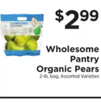 ShopRite Organic pears offer