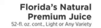 ShopRite Natural premium juice offer