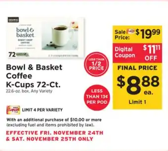 ShopRite Coffee k-cups 72-ct offer
