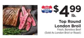 ShopRite Top round london broil offer