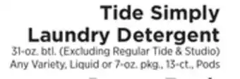 ShopRite Simply laundry detergent offer